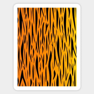 ORANGE Tiger Stripes Sticker